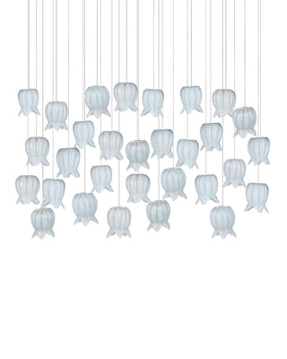 Polpo 30 Light Pendant in Blue/Silver