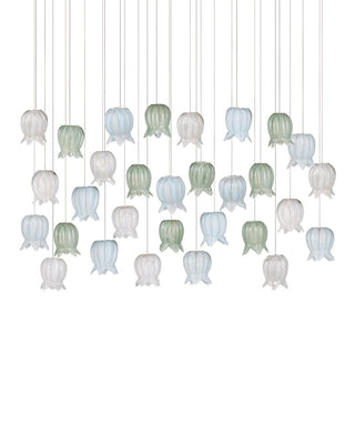 Polpo 30 Light Pendant in Blue/Green/White/Silver