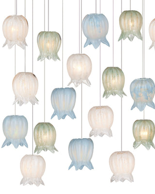 Polpo 30 Light Pendant in Blue/Green/White/Silver