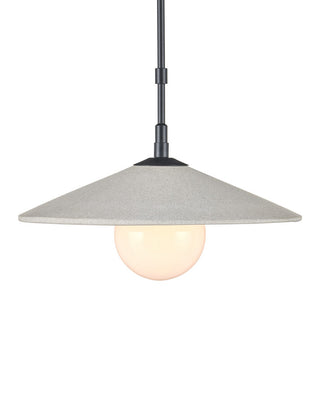 Bothy One Light Pendant in Natural/Black/Frosted White
