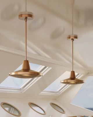 Mariner One Light Pendant in Antique Brass/Clear