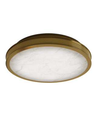 Aydan LED Flush Mount in Natural/Polished Antique Brass