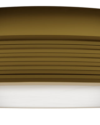 Aydan LED Flush Mount in Natural/Polished Antique Brass