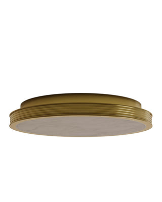 Aydan LED Flush Mount in Natural/Polished Antique Brass