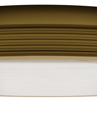 Aydan LED Flush Mount in Natural/Polished Antique Brass