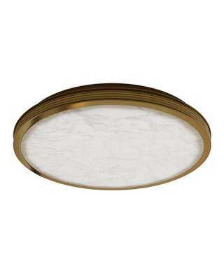 Aydan LED Flush Mount in Natural/Polished Antique Brass