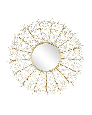 Currey and Company - 1000-0165 - Mirror - Levain - Gold Leaf