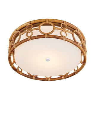 Tegal LED Flush Mount in Natural/Khaki/White