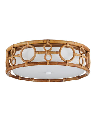 Tegal LED Flush Mount in Natural/Khaki/White