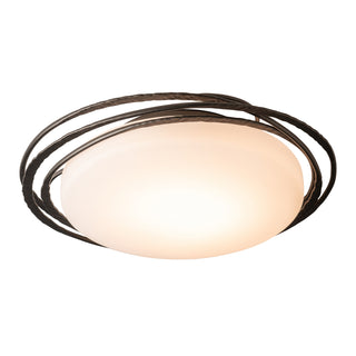 Hubbardton Forge - 122111-LED-14-GG0097 - Nova Small LED Flush Mount - Nova - Oil Rubbed Bronze