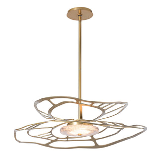 Hubbardton Forge - 131002-LED-MULT-86-ZM0883 - Muse LED Large Pendant - Muse - Modern Brass