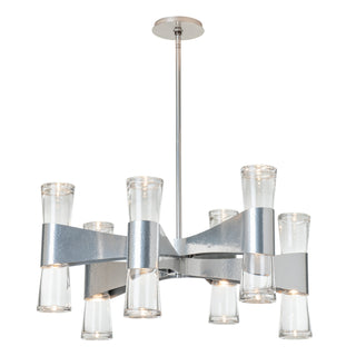 Hubbardton Forge - 131008-SKT-MULT-85-ZM0888 - Bellis 6-Arm 12-Light Round Chandelier - Bellis - Sterling