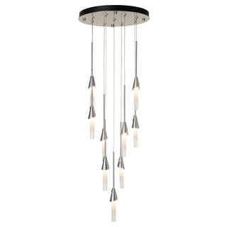 Hubbardton Forge - 131164-SKT-STND-85-WC0821 - Lilium 9-Light Round Pendant - Lilium - Sterling