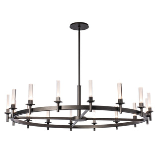 Hubbardton Forge - 131621-SKT-MULT-14-FD0886 - Windsor 16-Light Chandelier - Windsor - Oil Rubbed Bronze