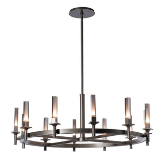 Hubbardton Forge - 131622-SKT-MULT-07-PS0886 - Windsor 12-Light Chandelier - Windsor - Dark Smoke