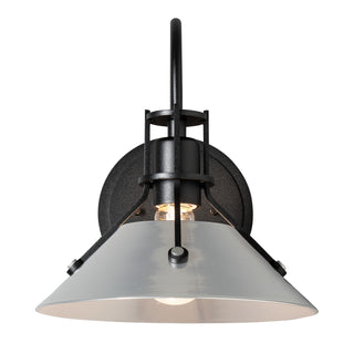 Hubbardton Forge - 209323-SKT-10-85 - Henry Large Glass Shade Sconce - Henry - Black