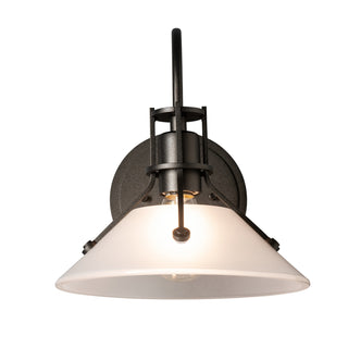 Hubbardton Forge - 209324-SKT-14-FD0673 - Henry Small Glass Shade Sconce - Henry - Oil Rubbed Bronze