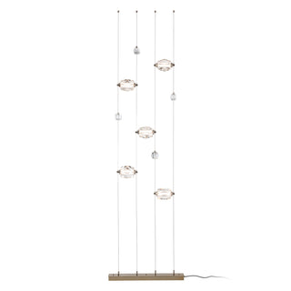 Hubbardton Forge - 289470-LED-STND-86-CR - Gatsby 5-Light Floor to Ceiling Plug-In LED Lamp - Gatsby - Modern Brass