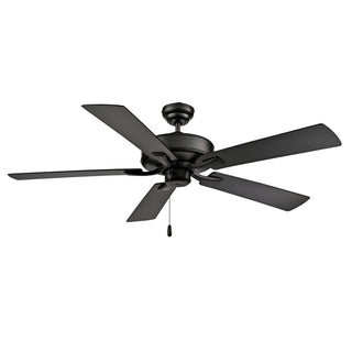 RP Lighting + Fans - 1017W-MBK-MBK - 52" Ceiling Fan - Velbreeze - Matte Black