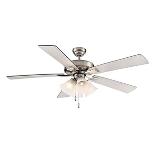 RP Lighting + Fans - 1033BN-BN-L - 52" Ceiling Fan - Calivane - Brushed Nickel