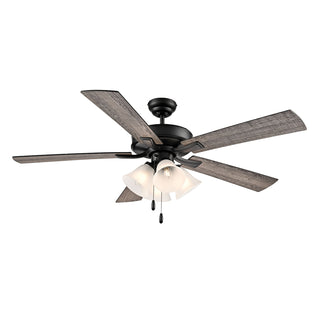 RP Lighting + Fans - 1033MBK-MBK-L - 52" Ceiling Fan - Calivane - Matte Black
