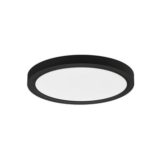 RP Lighting + Fans - 4352MBK-12-5CCT - LED Disc - 12" Slim Edge-lit Disc - Matte Black
