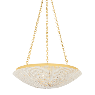 SUMMERSIDE Pendant with Vintage Gold Leaf Finish