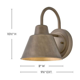 Wes LED Gooseneck Barn Light in Burnished Bronze