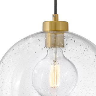 Rumi LED Pendant in Lacquered Brass
