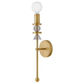 Prim LED Wall Sconce in Lacquered Brass