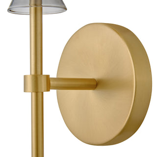 Prim LED Wall Sconce in Lacquered Brass