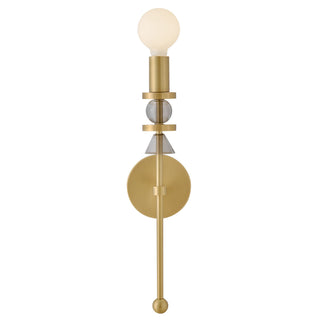 Prim LED Wall Sconce in Lacquered Brass