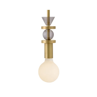 Prim LED Pendant in Lacquered Brass