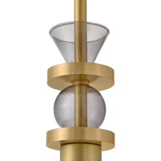 Prim LED Pendant in Lacquered Brass