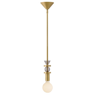 Prim LED Pendant in Lacquered Brass