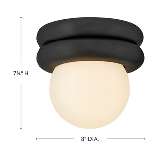 Noa LED Convertible Flush Mount in Black