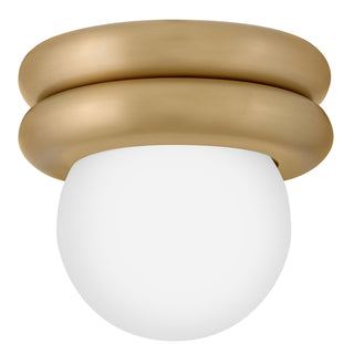 Noa LED Convertible Flush Mount in Lacquered Brass