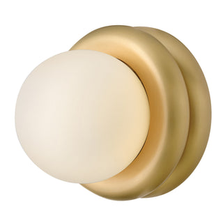 Noa LED Convertible Flush Mount in Lacquered Brass