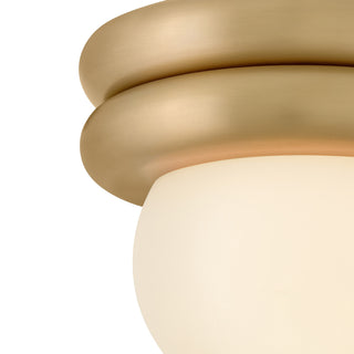 Noa LED Convertible Flush Mount in Lacquered Brass