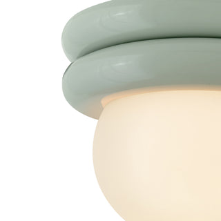 Noa LED Convertible Flush Mount in Seafoam