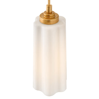 Honey LED Pendant in Distressed Brass