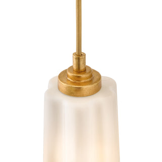 Honey LED Pendant in Distressed Brass