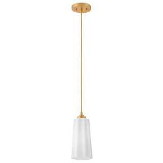 Honey LED Pendant in Distressed Brass