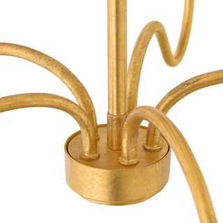Honey LED Chandelier in Distressed Brass