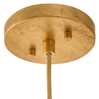 Honey LED Chandelier in Distressed Brass