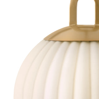 Paige LED Pendant in Lacquered Brass