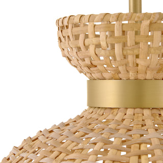 Effie LED Pendant in Lacquered Brass