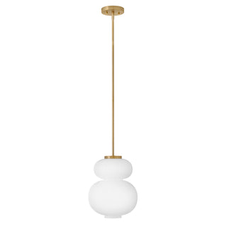 Nadia LED Pendant in Lacquered Brass