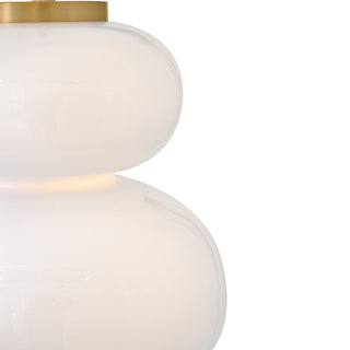 Nadia LED Pendant in Lacquered Brass