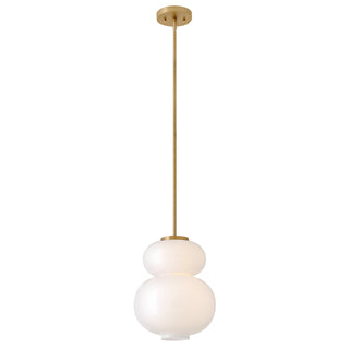 Nadia LED Pendant in Lacquered Brass